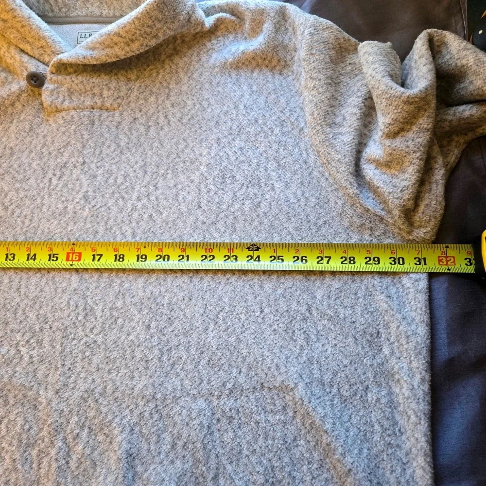 L.L. Bean Men's XXXL TALL Heritage Marled Fleece‎ Pullover Sweater